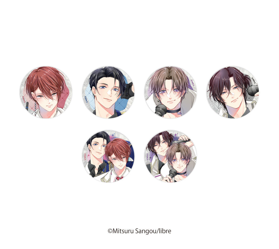 【マスク男子は恋したくないのに×カラオケの鉄人】ランダム描き下ろし缶バッジ【2026年5月11日(月) 17:00締切】【2026年8月上旬順次発送予定】